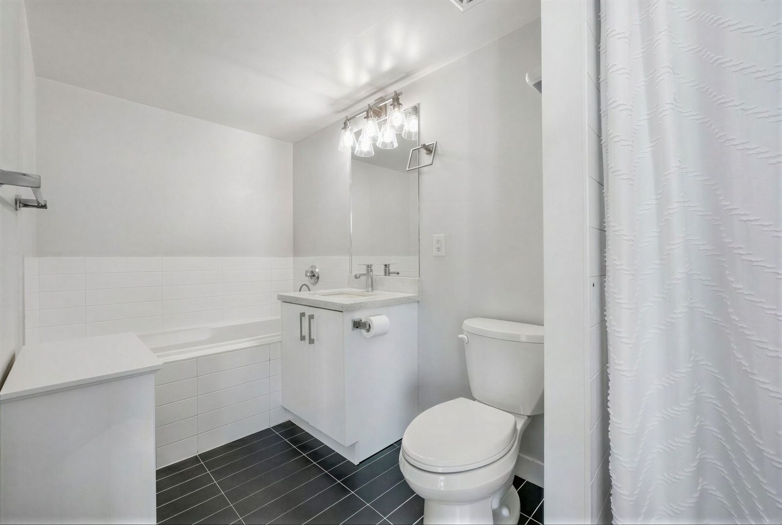 Decluttered bathroom
