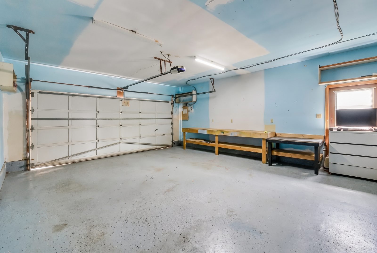 Decluttered garage