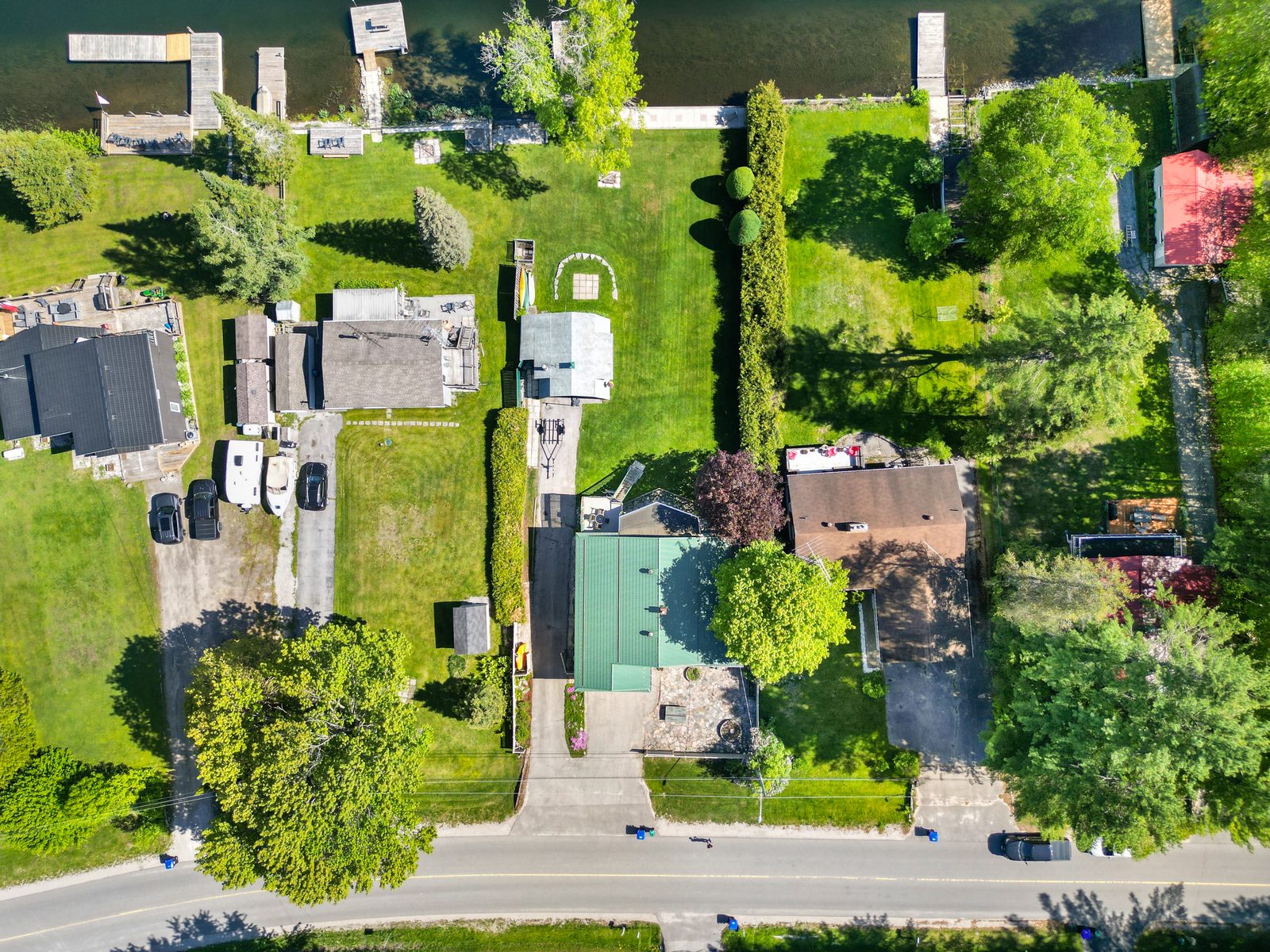 Aerial view of property and grounds
