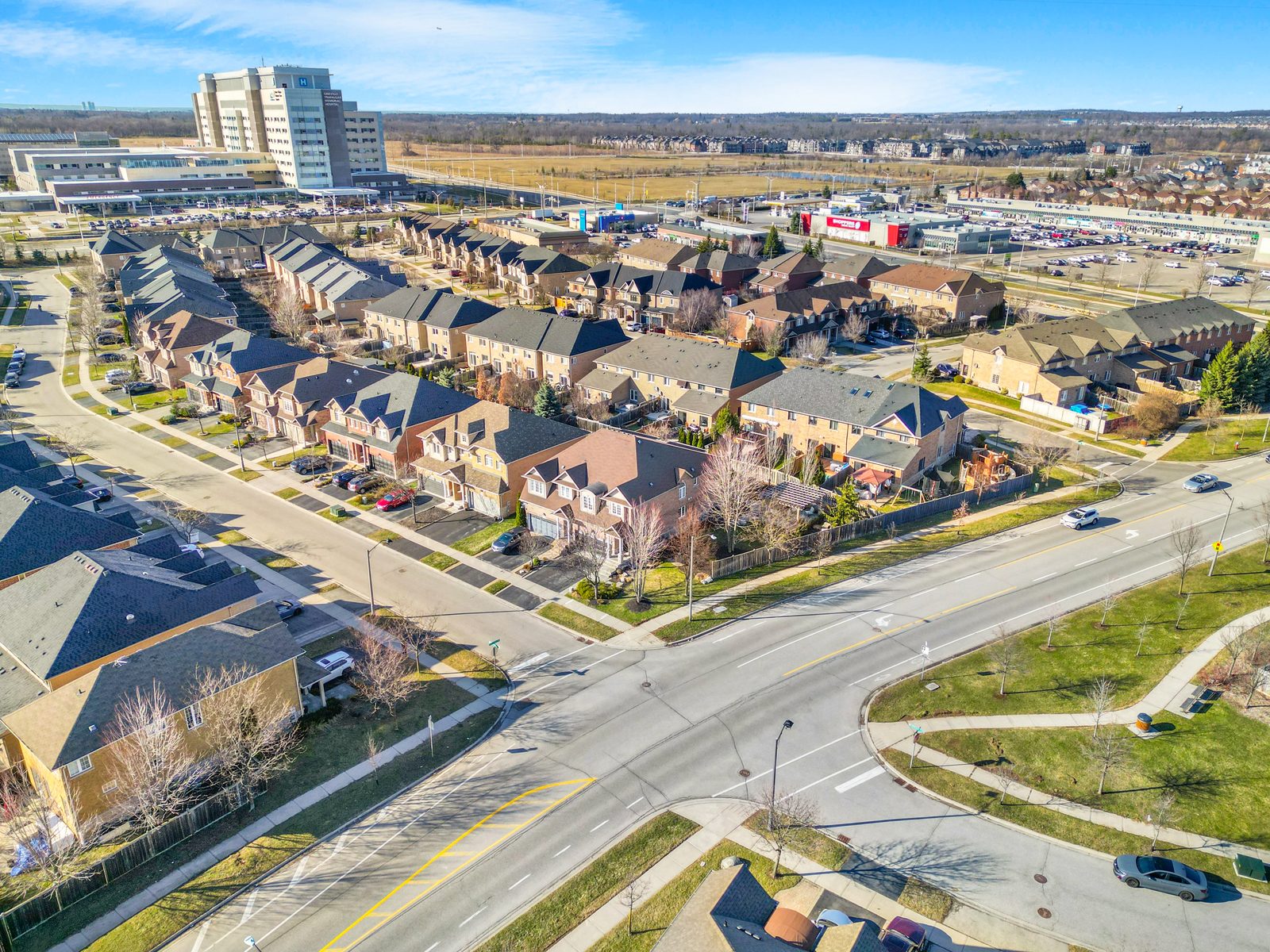 Overhead aerial of property