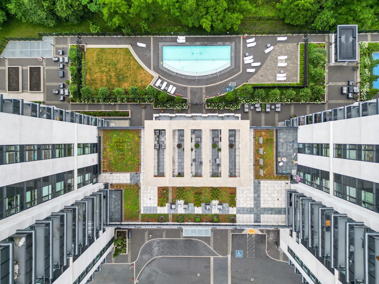 Drone view of property lot