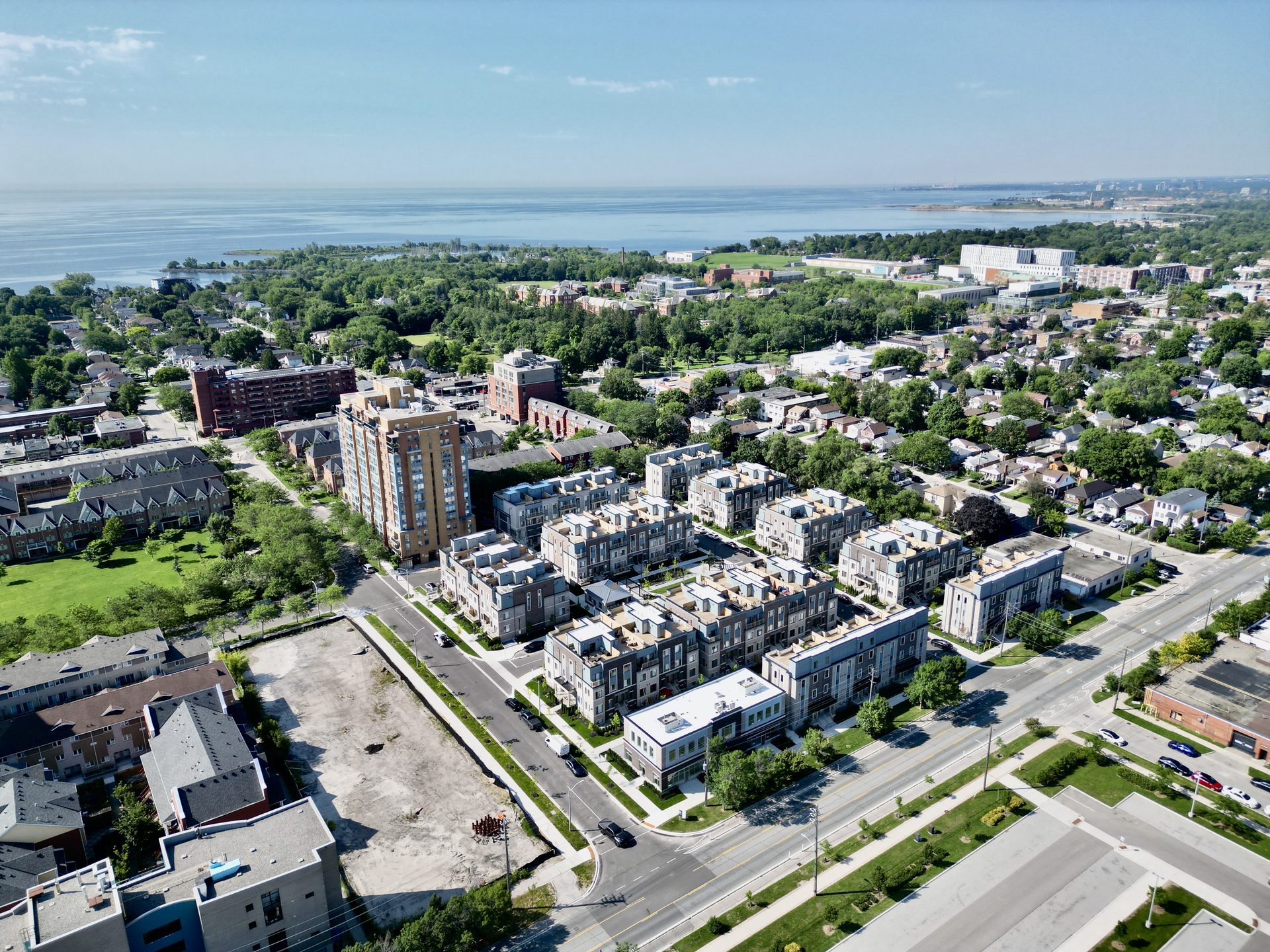 Aerial neighborhood shot