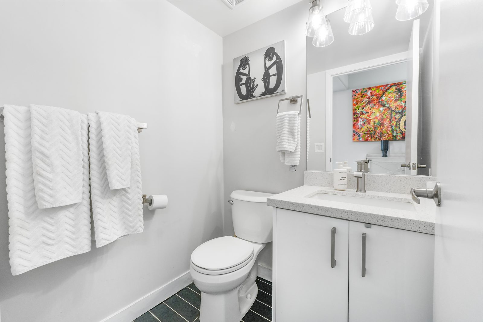 Bright modern bathroom