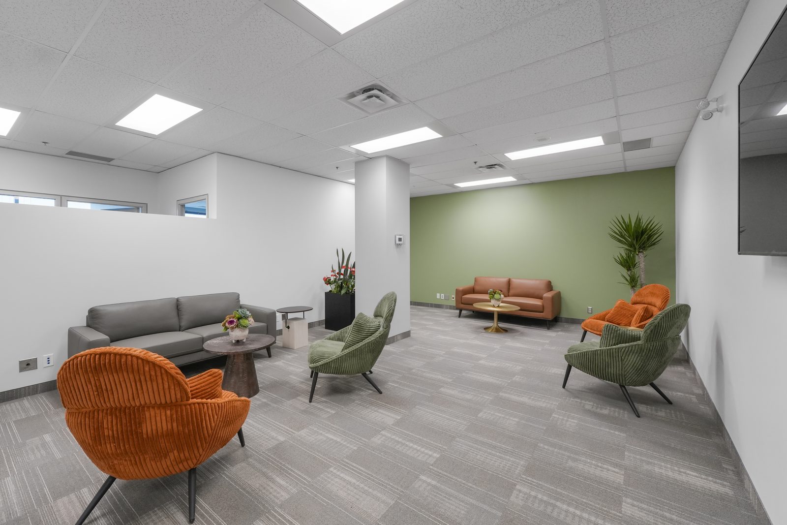 Modern lounge seating area